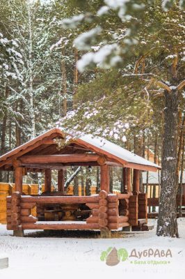 Открытая беседка на 18 человек